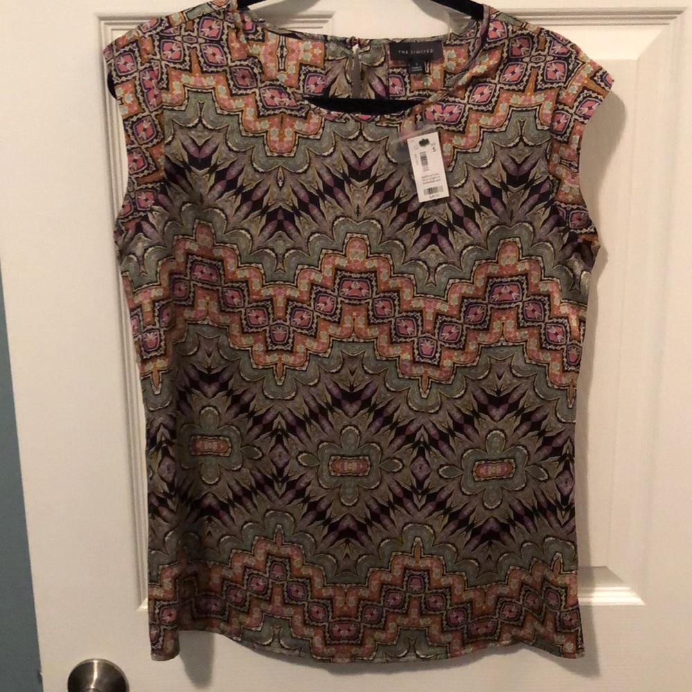 NWT The Limited cap sleeve crew neck top